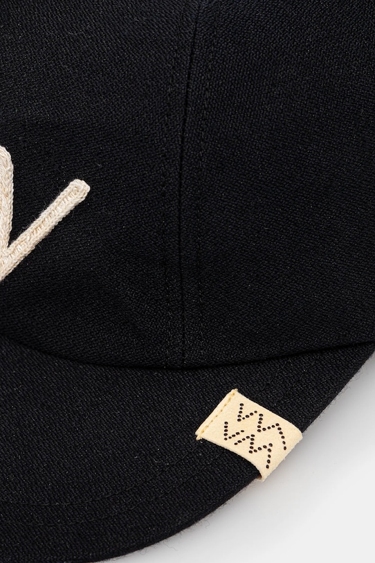 Visvim czapka z daszkiem wełniana Honus Cap 125103003011 granatowy SS25