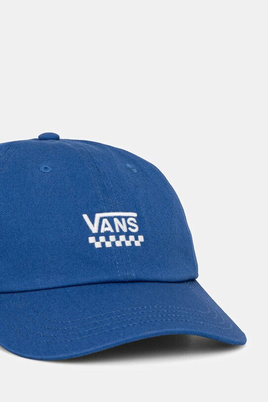 Bavlněná baseballová čepice Vans VN000HEA7WM1 modrá SS25