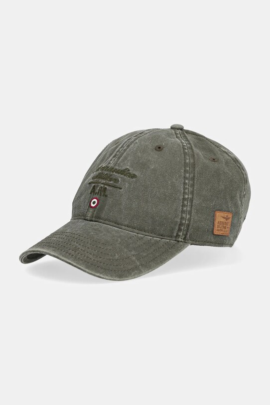 Бавовняна бейсболка Aeronautica Militare аплікація зелений HA1204CT2476