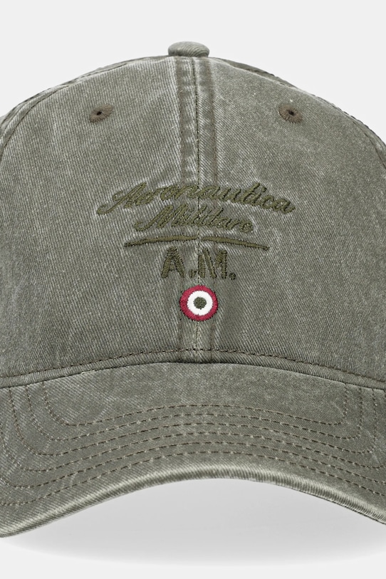 Бавовняна бейсболка Aeronautica Militare HA1204CT2476 зелений SS25