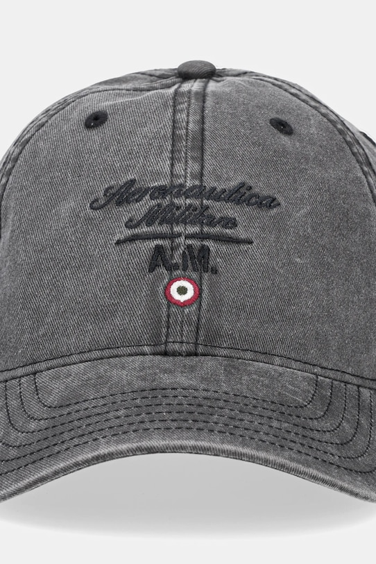 Βαμβακερό καπέλο του μπέιζμπολ Aeronautica Militare HA1204CT2476 γκρί SS25