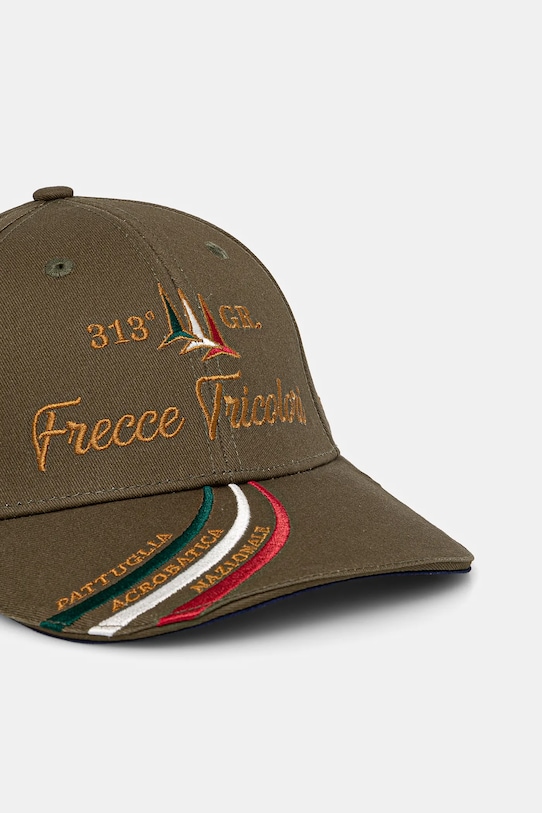 Βαμβακερό καπέλο του μπέιζμπολ Aeronautica Militare HA1205CT3299 πράσινο SS25