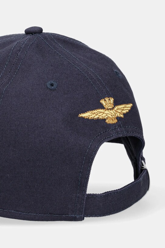 Akcesoria Aeronautica Militare czapka z daszkiem bawełniana HA1208CT2261 granatowy