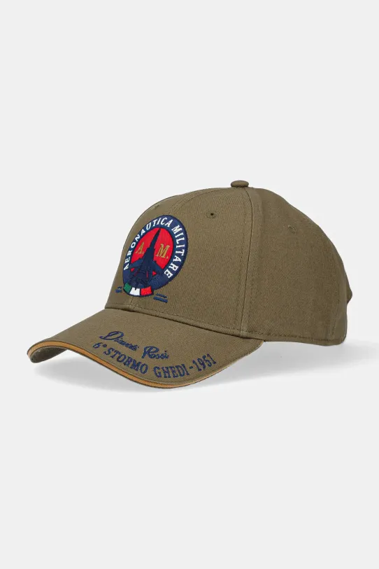 Aeronautica Militare șapcă de baseball din bumbac bumbac verde HA1208CT2261