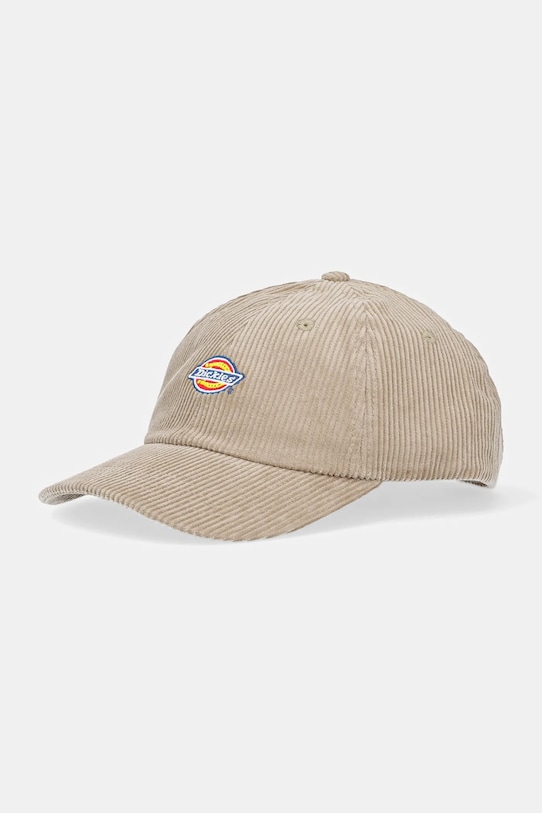Dickies cappello con visiera in velluto a coste cotone verde DK0A4ZAYKHK1