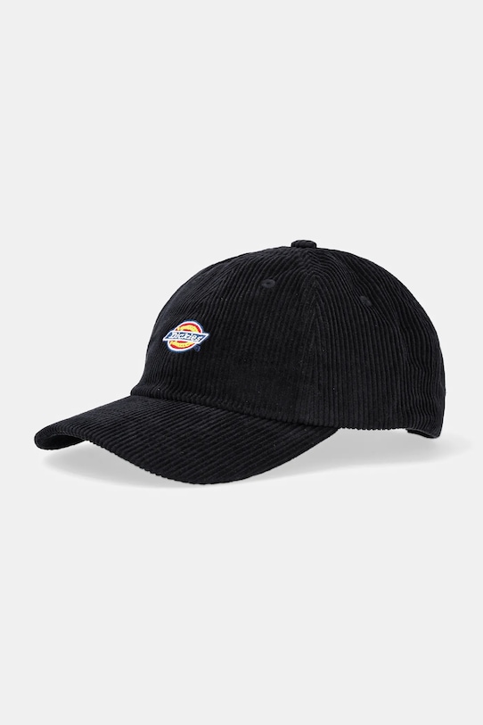 Dickies czapka z daszkiem sztruksowa aplikacja czarny DK0A4ZAYBLK1