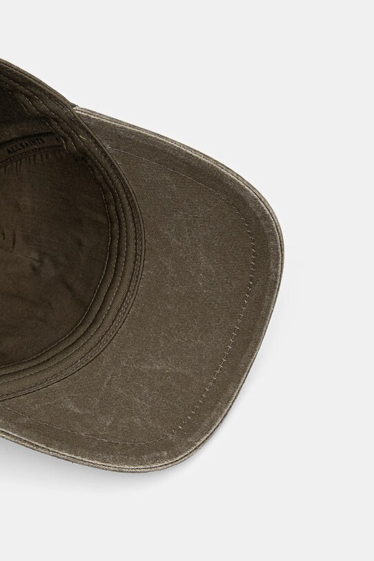AllSaints șapcă de baseball din bumbac verde 29AS200865