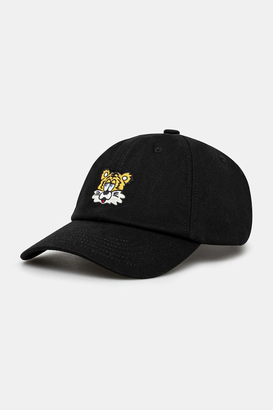 Kenzo czapka z daszkiem bawełniana aplikacja czarny FF58AC531F48.99