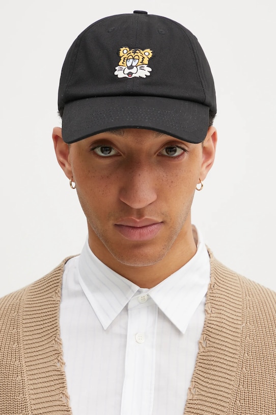 Bavlněná baseballová čepice Kenzo FF58AC531F48.99 černá SS25