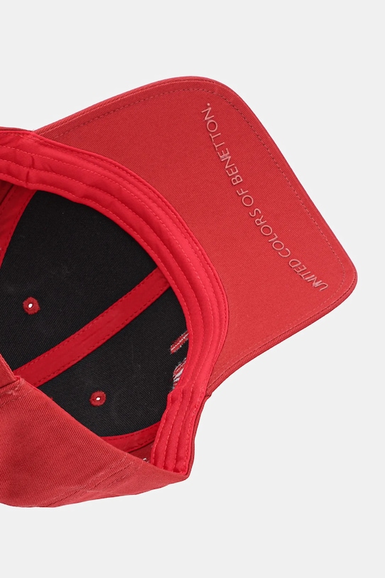 United Colors of Benetton șapcă de baseball din bumbac rosu 6NFPUA01C