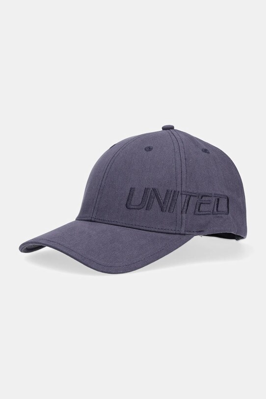 United Colors of Benetton czapka z daszkiem bawełniana bawełna granatowy 6NFPUA01C