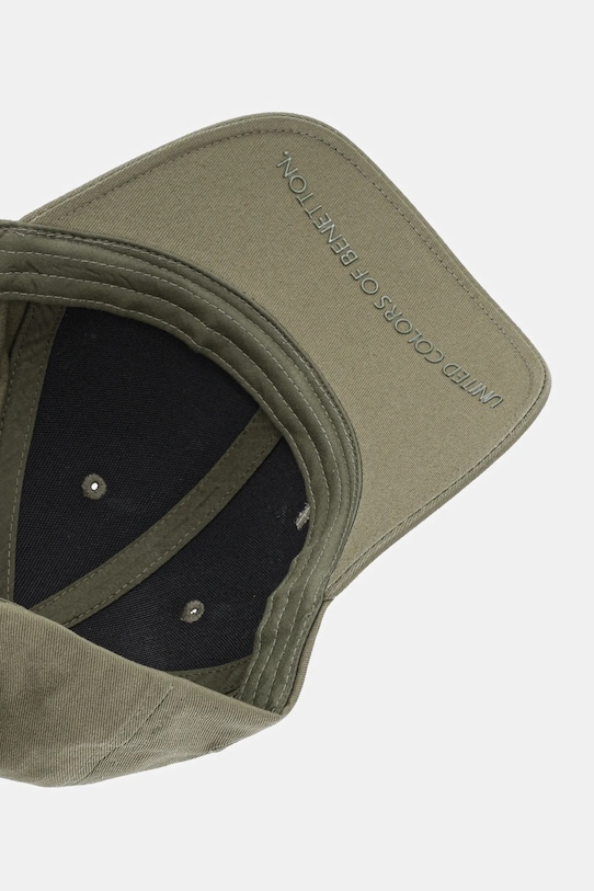 United Colors of Benetton șapcă de baseball din bumbac verde 6NFPUA01C