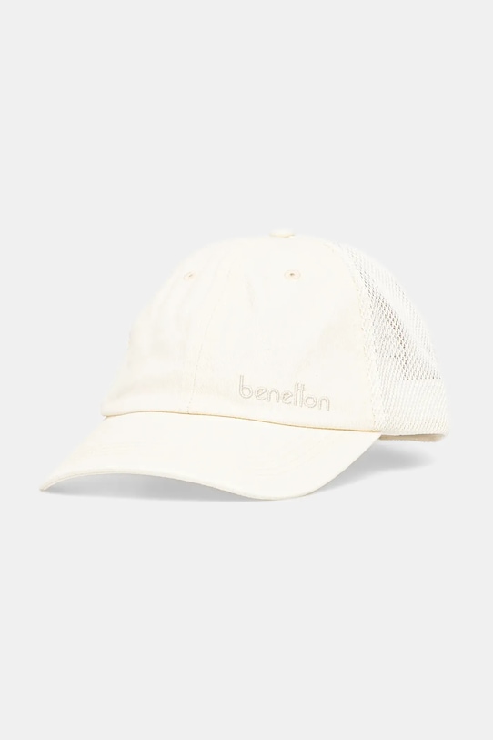 United Colors of Benetton czapka z daszkiem pozostałe beżowy 6QNGUA01D