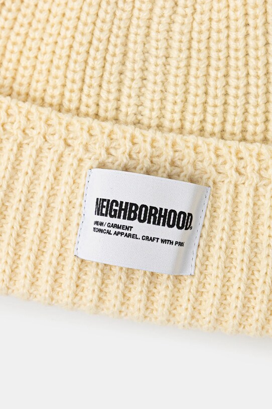 Аксесуари Шапка з домішкою вовни NEIGHBORHOOD Jp Beanie 242FUNH.HT01 бежевий