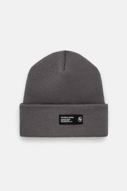 Σκούφος NEIGHBORHOOD Beanie απλό γκρί 242YGNH.HT01
