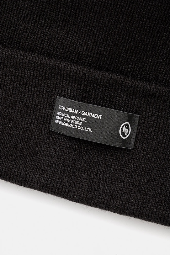 Σκούφος NEIGHBORHOOD Beanie 242YGNH.HT01 μαύρο SS25