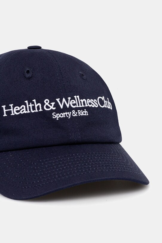 Βαμβακερό καπέλο του μπέιζμπολ Sporty & Rich H&W Crest AC040612241BL106 σκούρο μπλε SS25