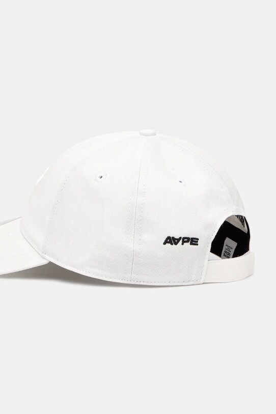 Accesorii AAPE șapcă de baseball din bumbac Clover Now AAPCPM5312XXO alb