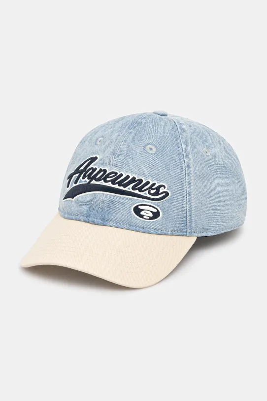 Кепка AAPE Main гладкий блакитний AAPCPM5256XAO