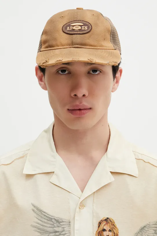 Кепка AAPE Main AAPCPM5315XXO коричневий