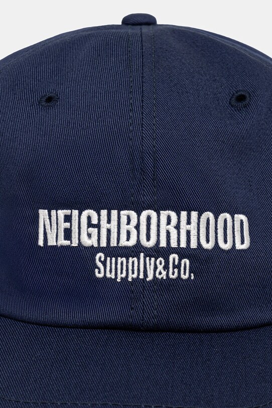 NEIGHBORHOOD czapka z daszkiem bawełniana Dad Cap-1 251YGNH.HT03 granatowy SS25