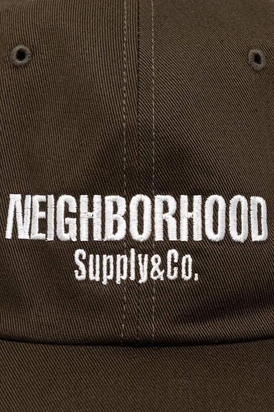 NEIGHBORHOOD czapka z daszkiem bawełniana Dad Cap-1 251YGNH.HT03 zielony SS25