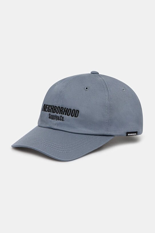 NEIGHBORHOOD czapka z daszkiem bawełniana Dad Cap-1 bawełna niebieski 251YGNH.HT03