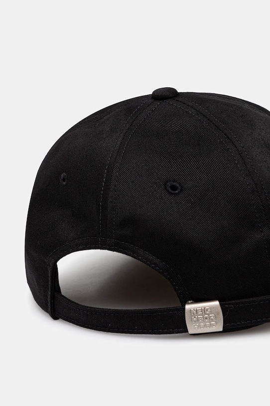 Akcesoria NEIGHBORHOOD czapka z daszkiem bawełniana Dad Cap-1 251YGNH.HT03 czarny