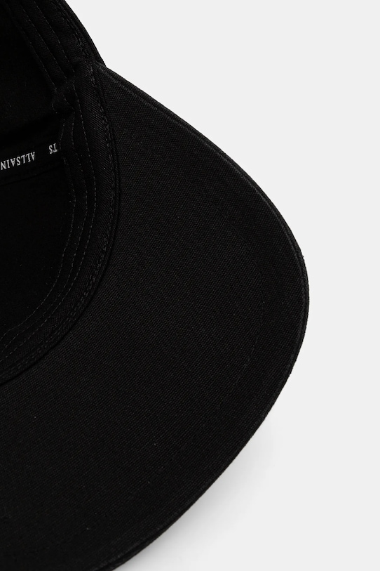 Bavlněná baseballová čepice AllSaints černá 29AS200857