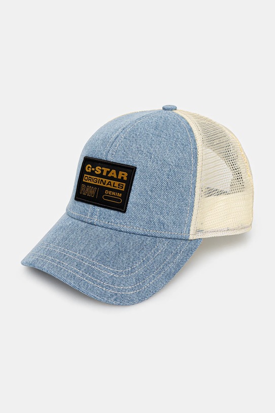 G-Star czapka z daszkiem aplikacja niebieski D21247.D317