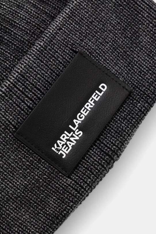 Karl Lagerfeld Jeans caciula din bumbac A1W33113 gri SS25