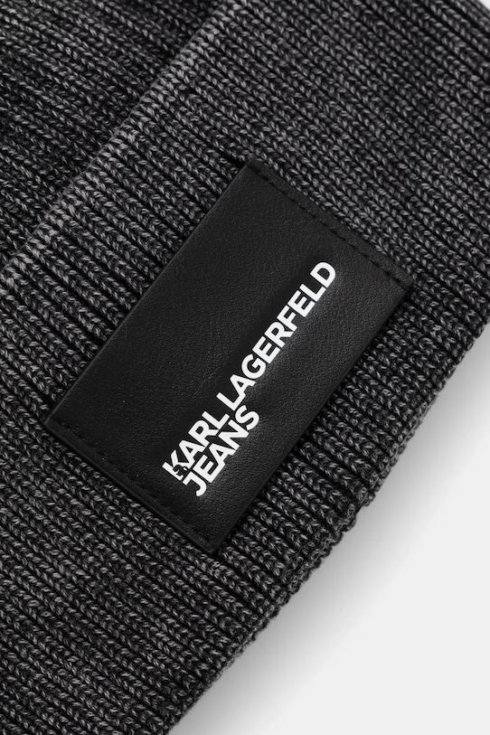 Бавовняна шапка Karl Lagerfeld Jeans A1W33113 сірий SS25