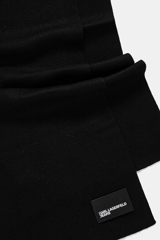 Шапка и шарф с примесью шерсти Karl Lagerfeld Jeans чёрный A1W33191