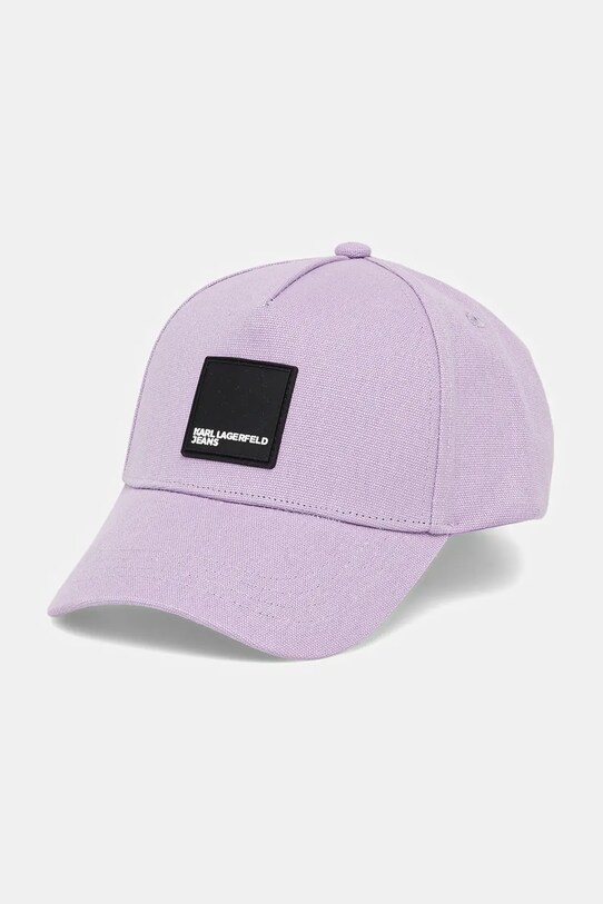 Karl Lagerfeld Jeans șapcă de baseball din bumbac bumbac violet A1W33002