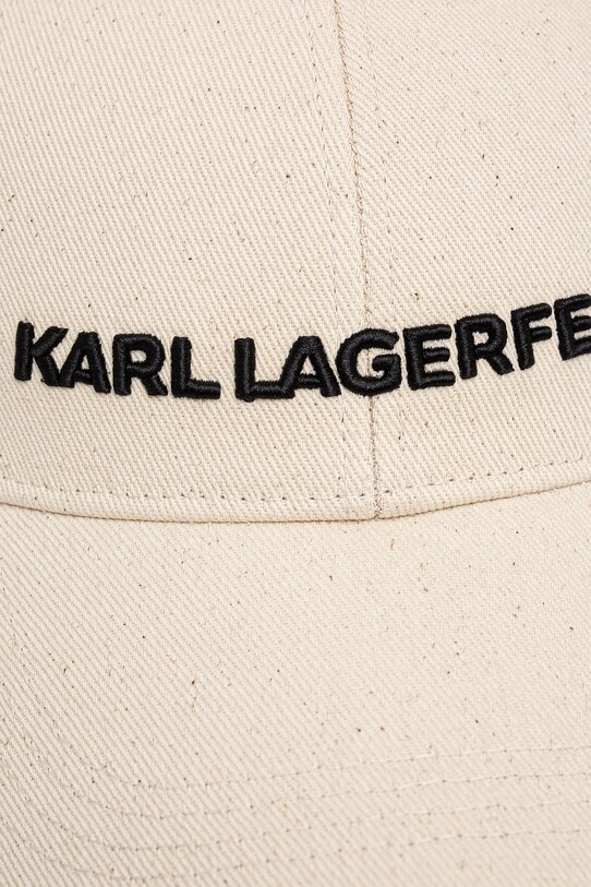 Хлопковая кепка Karl Lagerfeld K/ESSENTIAL A1W33071 бежевый AA00