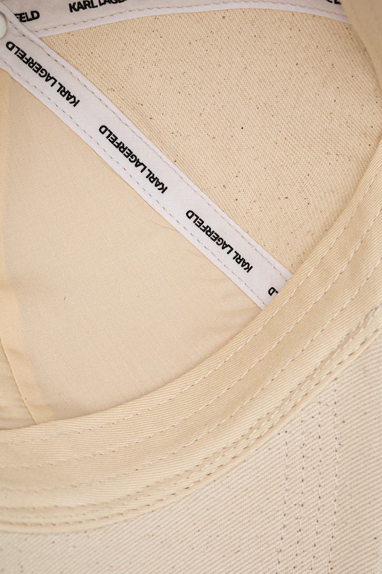 Хлопковая кепка Karl Lagerfeld K/ESSENTIAL бежевый A1W33071