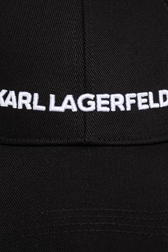 Bavlnená šiltovka Karl Lagerfeld A1W33071 čierna AA00