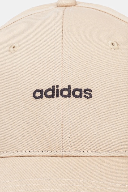 adidas șapcă de baseball din bumbac Essentials IY5420 bej SS25