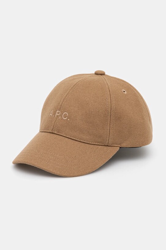 A.P.C. șapcă de lana casquette charlie lana maro WOARV.M24069