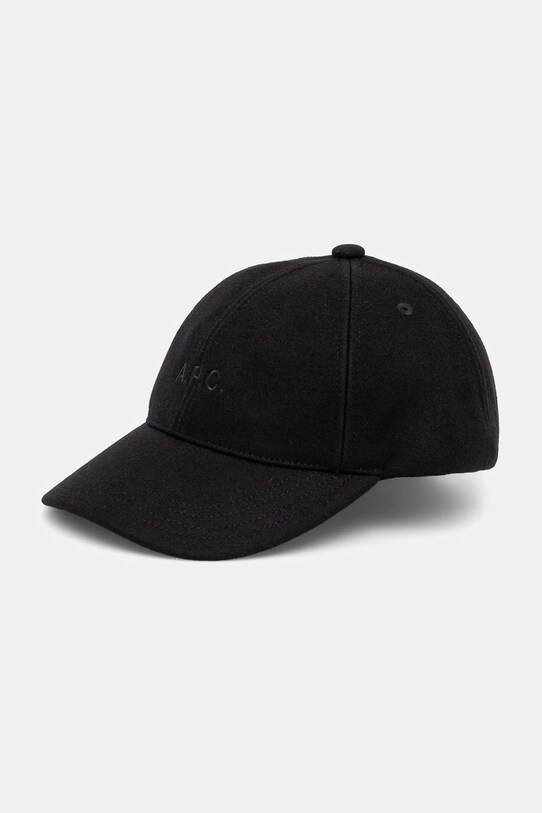 Volneni vizir A.P.C. casquette charlie Volna črna WOARV.M24069