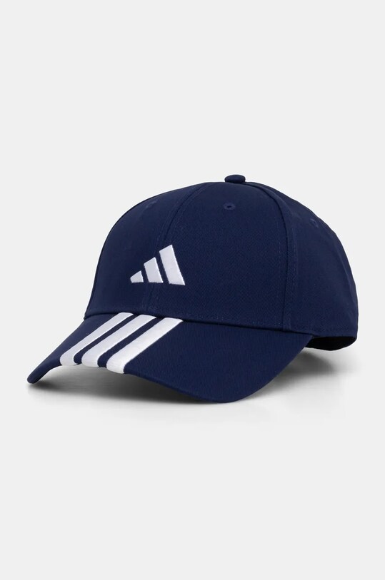 adidas czapka z daszkiem bawełniana BBALL 3S CAP NL aplikacja granatowy JP0384