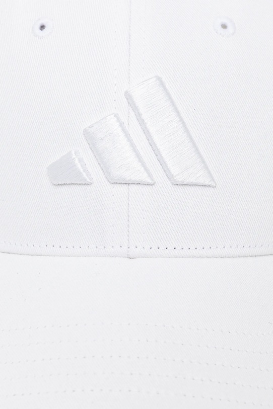 Bavlněná baseballová čepice adidas BBALL CAP TONAL bílá JC8879