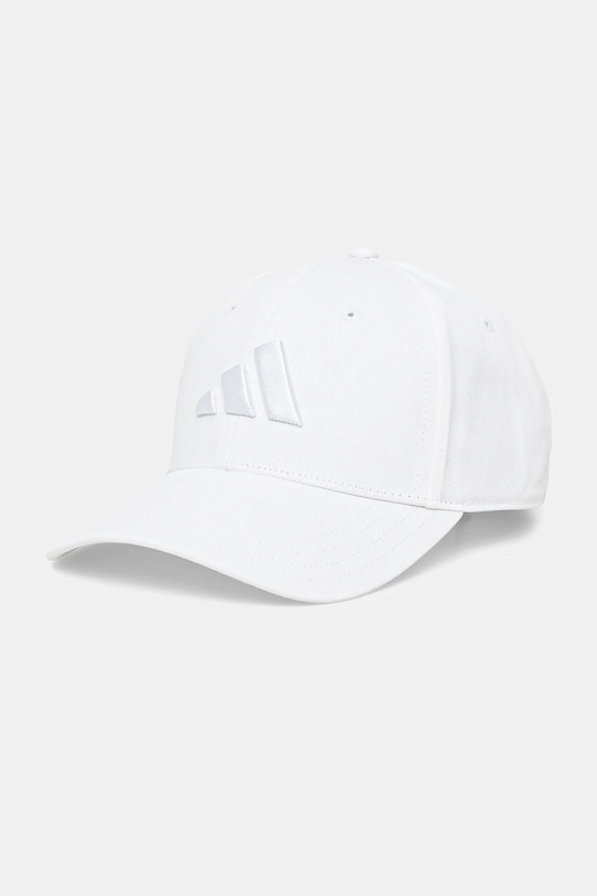 Хлопковая кепка adidas BBALL CAP TONAL аппликация бежевый JC8879