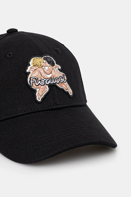 Бавовняна бейсболка Fiorucci Angel U01FPAHA135CO01BK01 чорний SS25