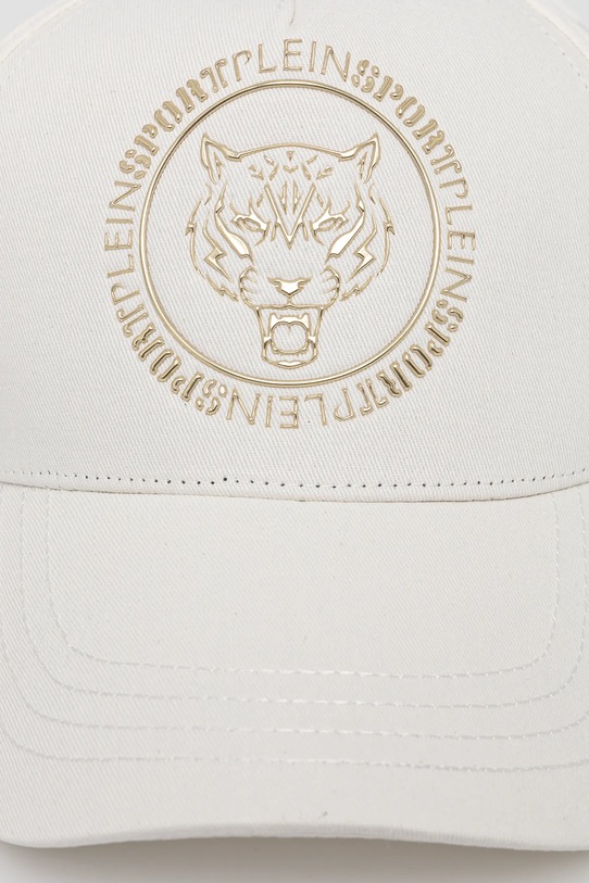 PLEIN SPORT berretto da baseball in cotone SADA.UAC0498.STE003N beige SS25