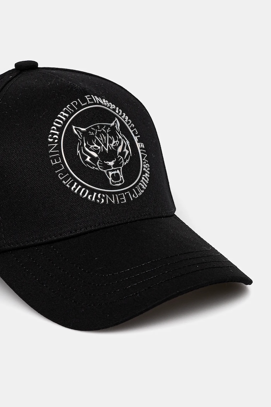 Βαμβακερό καπέλο του μπέιζμπολ PLEIN SPORT SADA.UAC0498.STE003N μαύρο SS25