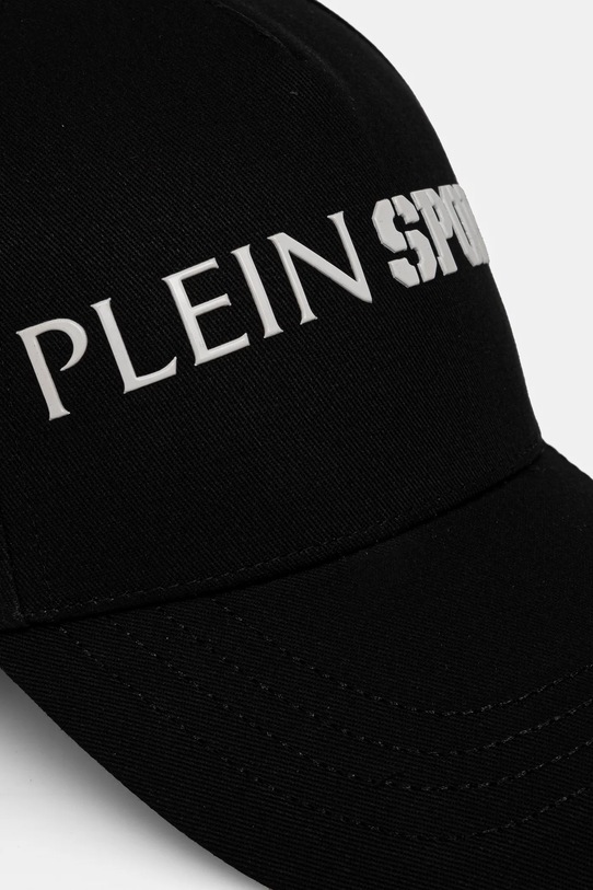 PLEIN SPORT șapcă de baseball din bumbac SADA.UAC0502.STE003N negru SS25