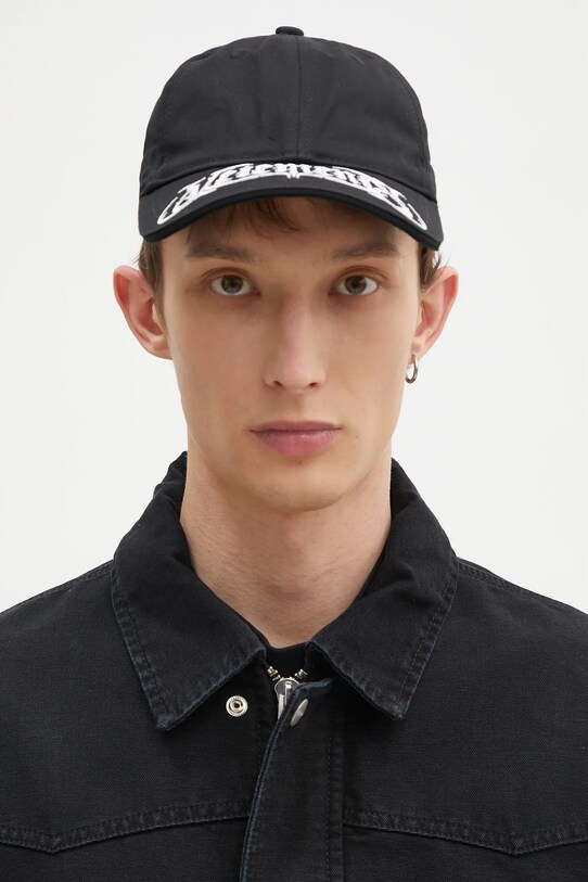 Accessories VETEMENTS cotton baseball cap Metal Logo UA66CA140B black