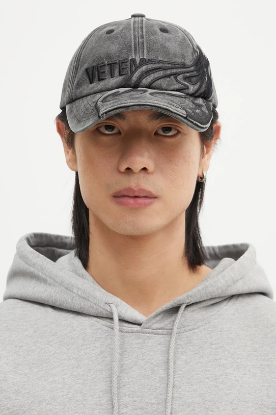 VETEMENTS baseball cap Flame Logo UA66CA150B black SS25