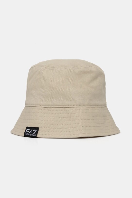 Bavlněný klobouk EA7 Emporio Armani bavlna béžová AF11989.7X000048